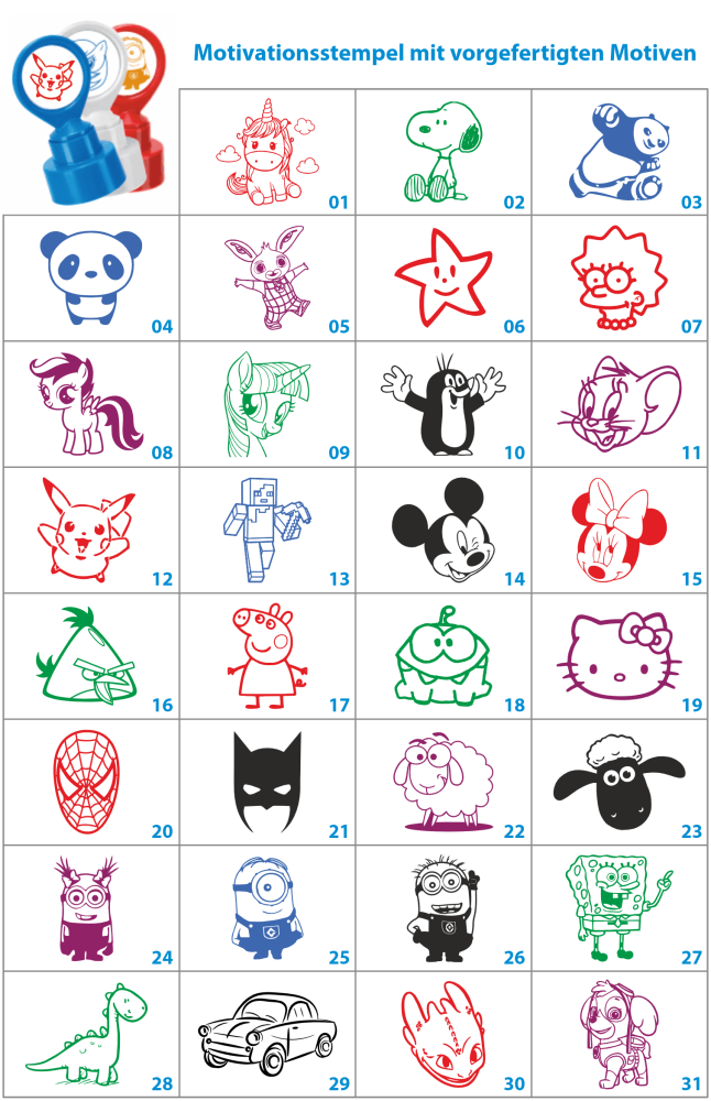 Motivationsstempel für Schüler || 4stempel.de